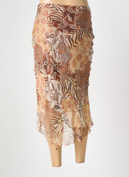 Jupe longue marron EVALINKA pour femme