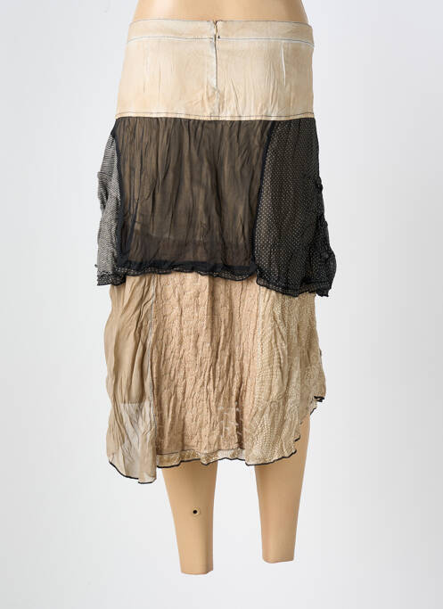 Jupe mi-longue beige ELISA CAVALETTI pour femme