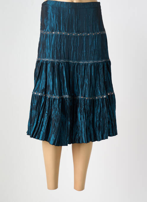 Jupe mi-longue vert VERTIGO pour femme