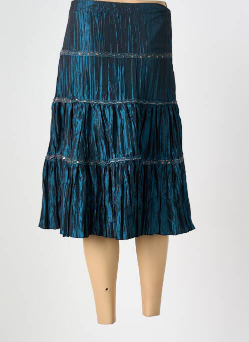 Jupe mi-longue vert VERTIGO pour femme