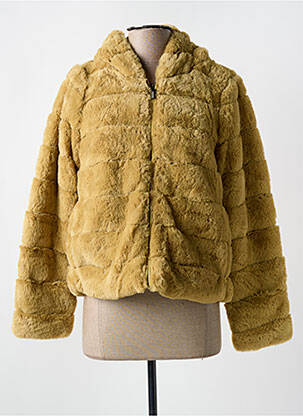 Manteau court capuche a capuche jaune TRUSSARDI JEANS femme