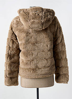 Manteau court capuche a capuche beige TRUSSARDI JEANS femme