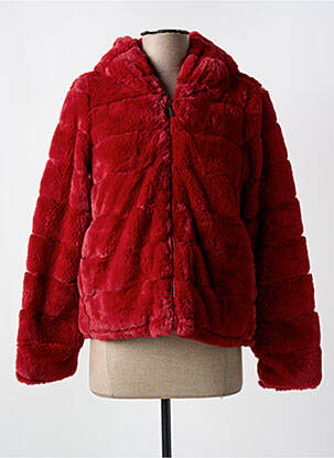 Manteau court capuche a capuche rouge TRUSSARDI JEANS femme