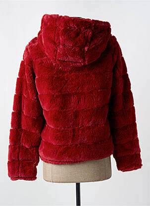 Manteau court capuche a capuche rouge TRUSSARDI JEANS femme