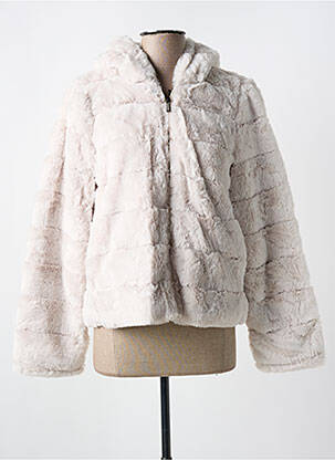Manteau court capuche a capuche gris TRUSSARDI JEANS femme