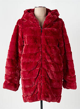 Manteau court capuche a capuche rouge TRUSSARDI JEANS femme