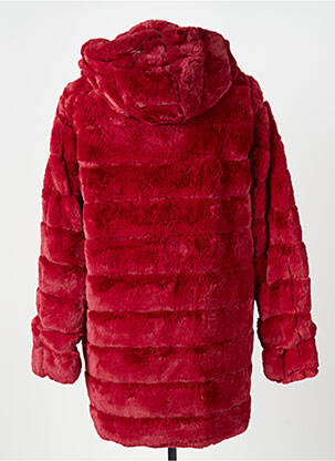 Manteau court capuche a capuche rouge TRUSSARDI JEANS femme