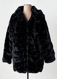 Manteau court poches a capuche noir TRUSSARDI JEANS femme