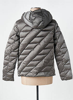 Doudoune manches longues a capuche gris TRUSSARDI JEANS femme
