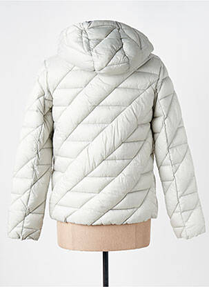 Doudoune manches longues a capuche gris clair TRUSSARDI JEANS femme
