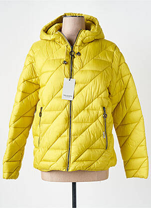 Doudoune poches a capuche jaune TRUSSARDI JEANS femme