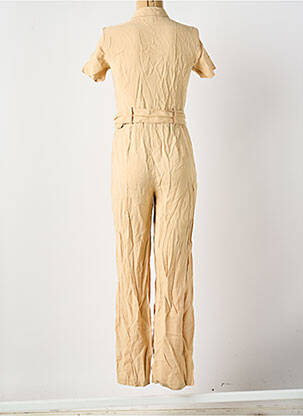 Combi-pantalon col chemisier manches courtes beige VERO MODA femme