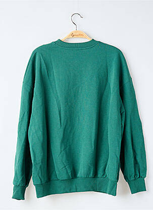 Sweat-shirt broderie manches longues vert PACIFIC REPUBLIC femme