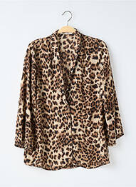 Veste casual fermeture boutonnée sur le devant marron COLLECTION IRL femme