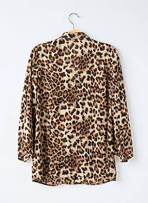 Veste casual fermeture boutonnée sur le devant marron COLLECTION IRL femme