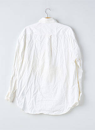 Chemisier coupe droite manches longues blanc UNIQLO femme