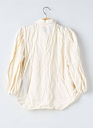 Chemisier coupe cintrée manches 3/4 beige ZARA femme