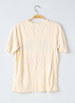 T-shirt sérigraphie floquée manches courtes beige LOVELY PEPA BY ALEXANDRA PEREIRA femme