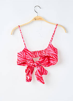 Top coupe cintrée sans manche rose H&M femme