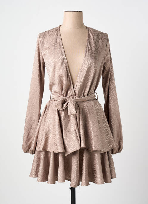 Robe mi-longue marron ZACK pour femme