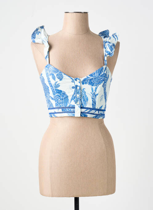 Top bleu H&M pour femme