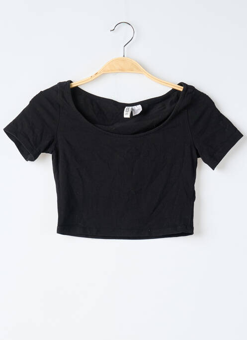 T-shirt noir DIVIDED H&M pour femme