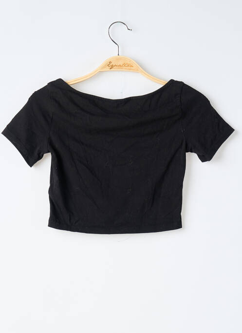 T-shirt noir DIVIDED H&M pour femme