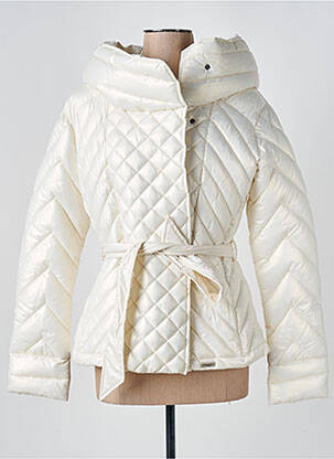 Doudoune poches a capuche blanc TRUSSARDI JEANS femme