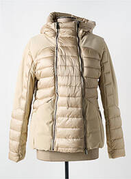 Doudoune poches a capuche beige TRUSSARDI JEANS femme