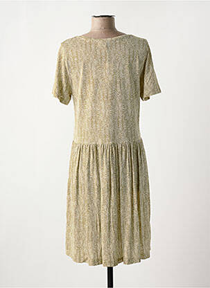 Robe mi-longue imprimé fantaisie manches courtes vert HARRIS WILSON femme