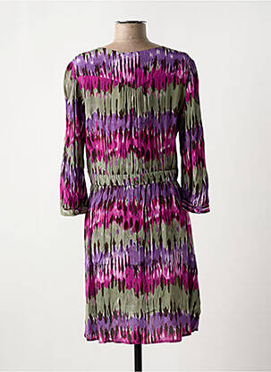 Robe courte manches 3/4 manches 3/4 violet LA PETITE ETOILE femme