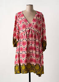 Robe courte manches longues manches longues rose LA PETITE ETOILE femme