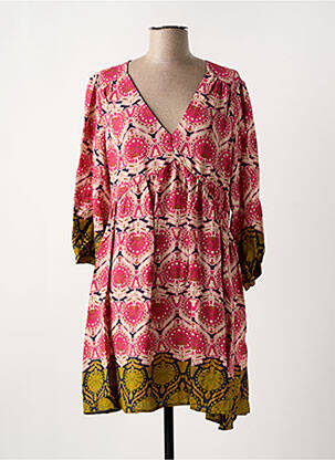 Robe courte manches longues manches longues rose LA PETITE ETOILE femme