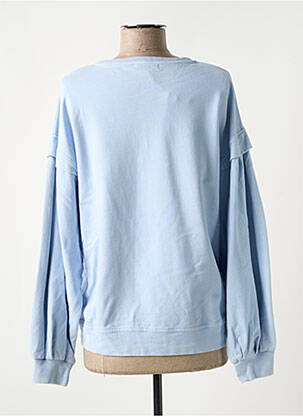 Sweat-shirt stretch manches longues bleu YERSE femme