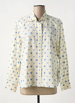 Chemisier coupe cintrée manches longues beige HARRIS WILSON femme