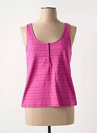 Débardeur stretch sans manche violet DES PETITS HAUTS femme