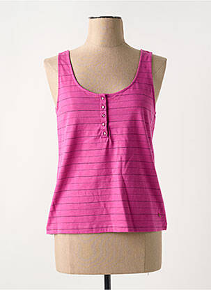 Débardeur stretch sans manche violet DES PETITS HAUTS femme