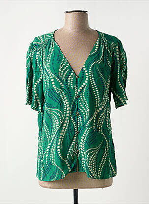 Chemisier vert LA PETITE ETOILE pour femme