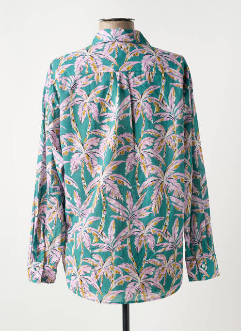 Chemisier coupe cintrée manches longues vert HARTFORD femme