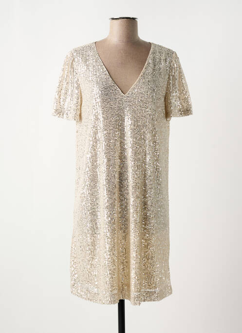 Robe courte beige GRACE & MILA pour femme