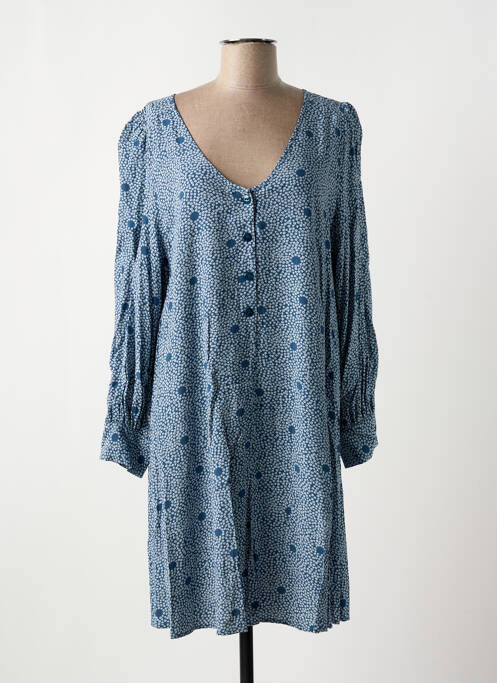 Robe mi-longue bleu DES PETITS HAUTS pour femme