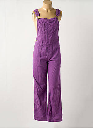 Salopette coupe droite fines bretelles violet YERSE femme