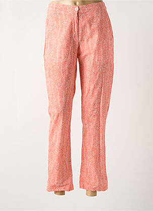 Pantalon droit tissage popeline taille normale orange HARRIS WILSON femme