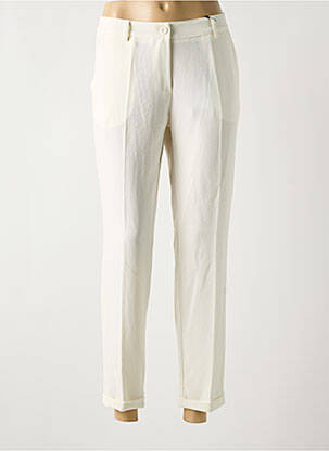 Pantalon chino fermeture zippée sous rabat boutonné taille normale beige PAKO LITTO femme