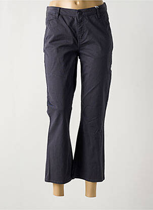 Pantalon 7/8 taille à pinces taille basse gris HAPPY femme
