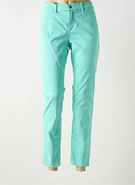 Pantalon chino taille basse taille basse bleu HAPPY femme