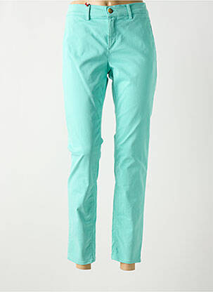 Pantalon chino taille basse taille basse bleu HAPPY femme