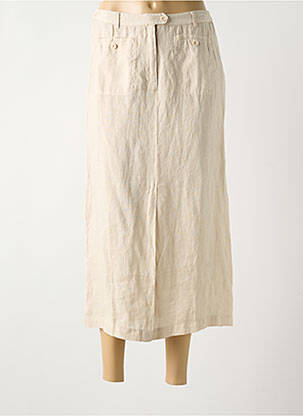 Jupe longue tissage crêpe beige HARRIS WILSON femme
