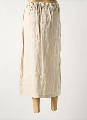 Jupe longue tissage crêpe beige HARRIS WILSON femme