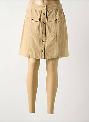 Jupe courte poches beige LA PETITE ETOILE femme